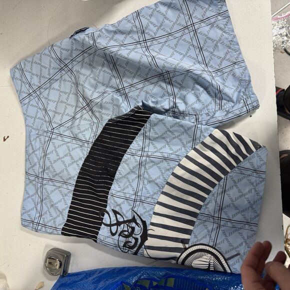 Reef Board Shorts Mens 33 Blue Wave Surf Swim Trunk Unlined Cargo Pocket - NL - Picture 6 of 6